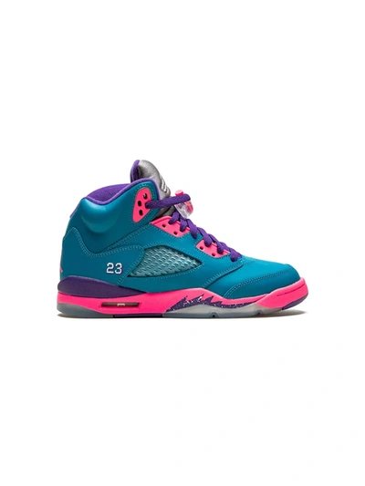 Nike Teen Air Jordan 5 Retro (gs) Trainers In Green