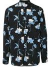 Ports V Graphic Floral Shirt In Blue