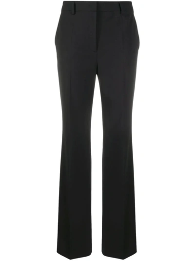 Alberta Ferretti High-waisted Tailored Trousers In Black