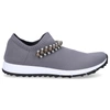 Jimmy Choo Women's Verona Crystal Knit Sneakers In Grey
