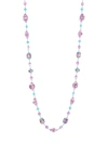 Etho Maria 18k Rose Gold, Amethyst & Turquoise Long Necklace