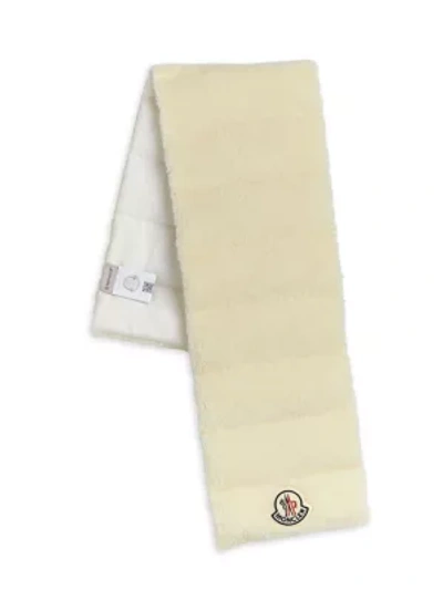 Moncler Teddy Faux-fur Scarf In White