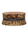 ALAÏA Leopard-Print Leather Corset Belt