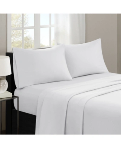 Madison Park 3m-microcell Solid 3-pc. Sheet Set, Twin In White