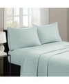 Madison Park 3m-microcell Solid 4-pc. Sheet Set, California King In Seafoam