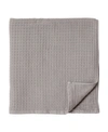 Uchino Waffle Twist 100% Cotton Bath Towel, 30" X 60" In Grey
