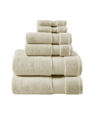 Madison Park Splendor Cotton 6-pc. Towel Set Bedding In Taupe