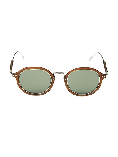 Tod's 48mm Round Sunglasses In Brown