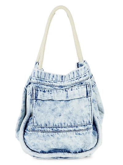 Proenza Schouler Denim Tote In Light Acid Wash