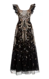 ZUHAIR MURAD BAKER SEQUINED CHIFFON MAXI DRESS,804823