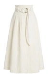 MARA HOFFMAN WOMEN'S ESPERANZA ORGANIC COTTON-LINEN MIDI SKIRT,831378