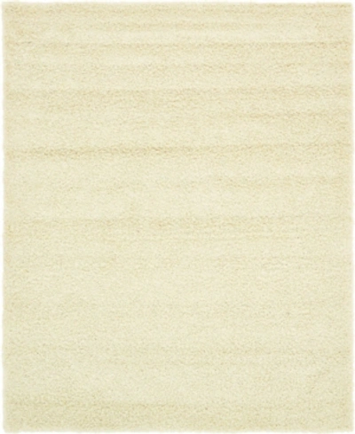 Bridgeport Home Exact Shag Exs1 8' X 10' Area Rug In Pure Ivory