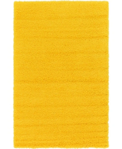 Bridgeport Home Closeout! Bayshore Home Exact Shag Exs1 5' X 8' Area Rug In Tuscan Sun