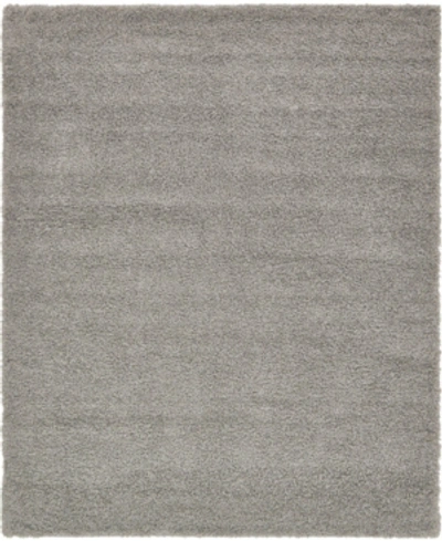 Bridgeport Home Closeout! Bayshore Home Exact Shag Exs1 8' X 10' Area Rug In Cloud Gray
