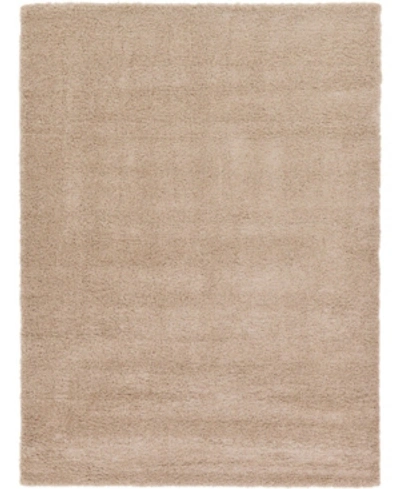 Bridgeport Home Exact Shag Exs1 8' X 11' Area Rug In Taupe