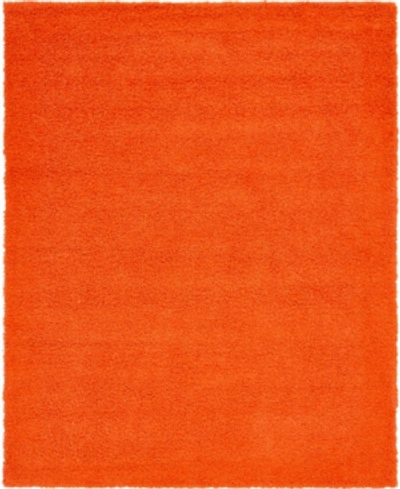 Bridgeport Home Closeout! Bayshore Home Exact Shag Exs1 8' X 10' Area Rug In Tiger Oran