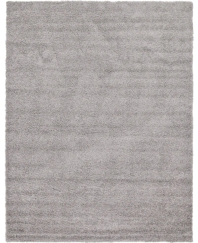 Bridgeport Home Exact Shag Exs1 9' X 12' Area Rug In Cloud Gray