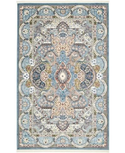 Bridgeport Home Zara Zar2 5' X 8' Area Rug In Blue