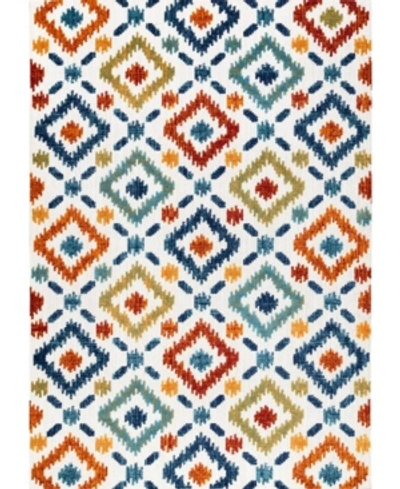 Nuloom Claudia Transitional Labyrinth Multi 7'6" X 9'6" Outdoor Area Rug