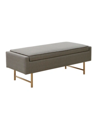 Furniture Heath Accent Bench In Grey