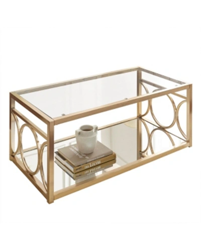 Furniture Olina Cocktail Table In Gold