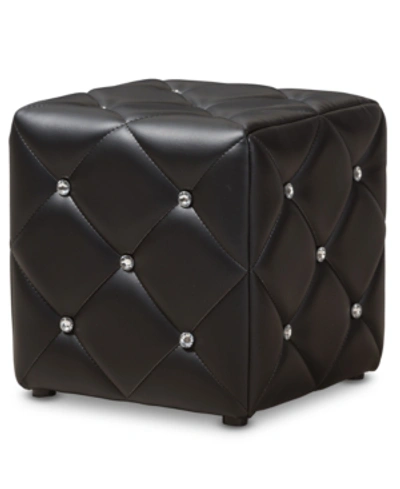 Furniture Stacey Ottoman In Black