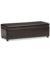 Furniture Danan Ottoman In Dark Brown