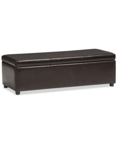 Furniture Danan Ottoman In Dark Brown