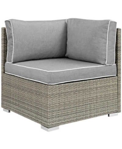 Modway Repose Outdoor Patio Corner In Gray