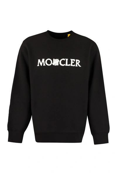 Moncler Cotton Crew-neck Sweatshirt In Black