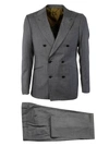 MAURIZIO MIRI DOUBLE-BREASTED SUIT,SAM GRIGIO