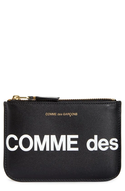 COMME DES GARÇONS HUGE LOGO SMALL ZIP POUCH,SA8100HL