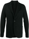 Harris Wharf London Single-breasted Virgin Wool Blazer In Black