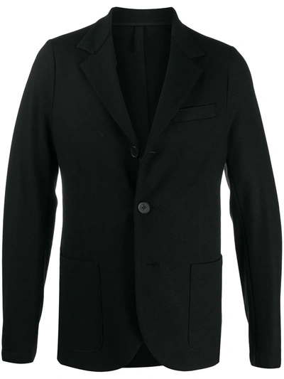 Harris Wharf London Single-breasted Virgin Wool Blazer In Black