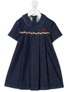 GUCCI PLEATED DENIM DRESS