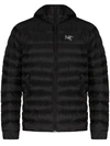 Arc'teryx Cerium Lt Padded Hooded Shell-down Jacket In Black