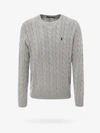 Polo Ralph Lauren Cable Knit Knitted Sweatshirt In Grey