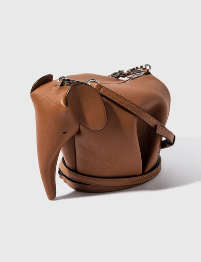 Loewe Mini Elephant Bag In Brown