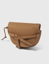 Loewe Gate Small Colorblock Shoulder Bag In Brown