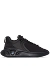Balmain Black B-runner Mesh And Nylon Sneakers In Black