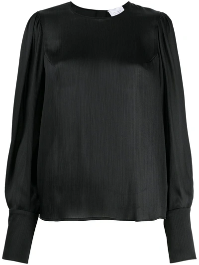 Galvan Soft Relaxed Blouse In Black