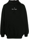 BALENCIAGA EMBROIDERED LOGO HOODIE