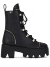 GIUSEPPE ZANOTTI CHUNKY SOLE COMBAT BOOTS