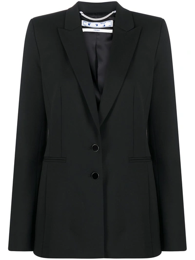 Off-white Tailored Graphic Jacket In Black