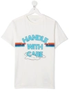 Stella Mccartney Teen T-shirt Mit "handle With Care"-print In White