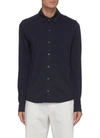 Vince Regular Fit Double Face Button-up Shirt In Blue