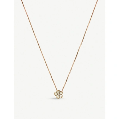 Shaun Leane Cherry Blossom Silver Yellow-gold Vermeil And Diamond Pendant Necklace