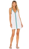 Pitusa Mini Swim Cover-up Dress In White
