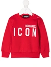 Dsquared2 Icon Print Sweatshirt In 红色
