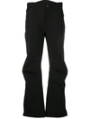 Moncler Sportivo Flared Leg Trousers In Black